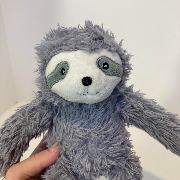 Kellytoy Gray Sloth Plush Stuffed Animal Rattle Toy 11" Baby Soft 2018 - Picture 9 of 9